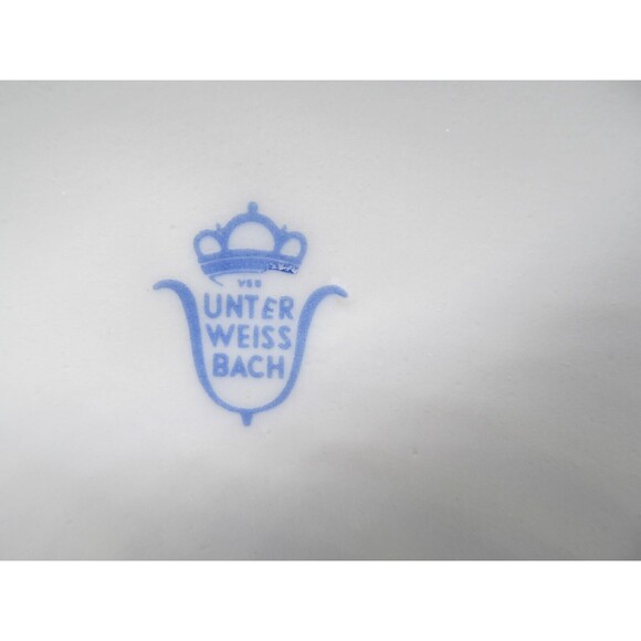 Unterweissbach Mid Century Porcelain 5 1/2" D Covered Bowl 18th Century Scenes - Picture 15 of 16